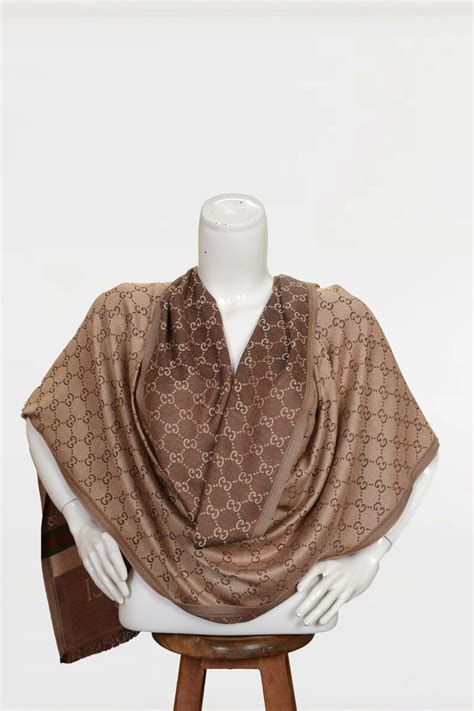 vintage gucci silk pashmina|More.